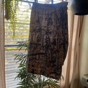 Black and gray skirt